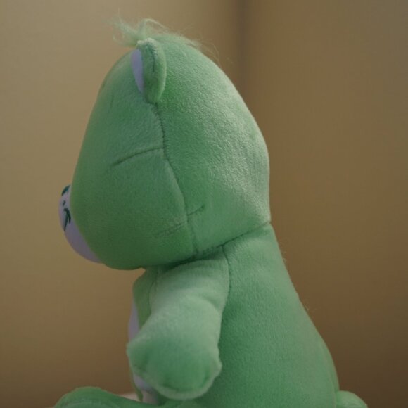 Vintage 2003 Nanco Care Bears Good Luck Bear 11" Plush (Green, Shamrock) - Picture 3 of 11